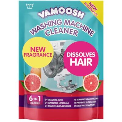 Vamoosh 6-in-1 Washing Machine Cleaner (Pink Grapefruit Scent, Single Pack) Vamoosh 6-in-1 Washing Machine Cleaner (Pink Grapefruit Scent, Single Pack)