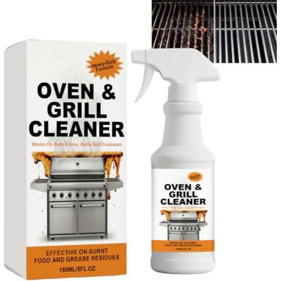 Plozvik Heavy Duty Oven and BBQ Degreaser Spray, Professional Grill Cleaner, Stubborn Tar Aged Grease Remover, Fast Acting for Stove, Air Fryer, Range Hood, Free Foaming Formula, without Scrubbing (1PCS) Plozvik Heavy Duty Oven and BBQ Degreaser Spray, Professional Grill Cleaner, Stubborn Tar Aged Grease Remover, Fast Acting for Stove, Air Fryer, Range Hood, Free Foaming Formula, without Scrubbing (1PCS)