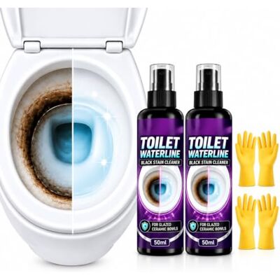 pluffy Waterline Cleaner Gloves Brush 50 Ml(1.69 Fl Oz) Toilet Bowl Cleaner Spray (2PCS) pluffy Waterline Cleaner Gloves Brush 50 Ml(1.69 Fl Oz) Toilet Bowl Cleaner Spray (2PCS)