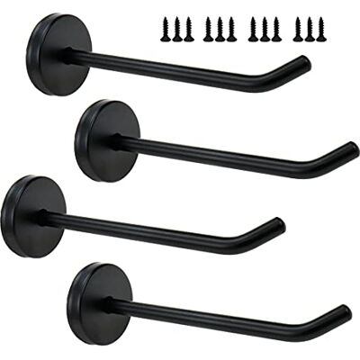 Rannb Wall Mount Hook Single Hook Stainless Steel Long Coat Hook Robe Hanger fit for Kitchen, Bedroom & Living Room 120mm/4.7" Length Pack of 4 Rannb Wall Mount Hook Single Hook Stainless Steel Long Coat Hook Robe Hanger fit for Kitchen, Bedroom & Living Room 120mm/4.7" Length Pack of 4