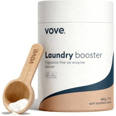 Vove Bio Enzyme Laundry Booster 80 Washes, Oxygen Stain Remover Powder 6x enzyme, fragrance free for sensitive skin, cleaner for blood, grass, food and pet odours, FSC wood scoop Vove Bio Enzyme Laundry Booster 80 Washes, Oxygen Stain Remover Powder 6x enzyme, fragrance free for sensitive skin, cleaner for blood, grass, food and pet odours, FSC wood scoop
