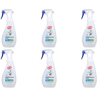 Ecover (6 PACK) Window & Glass Cleaner 500ml 6 PACK BUNDLE Ecover (6 PACK) Window & Glass Cleaner 500ml 6 PACK BUNDLE