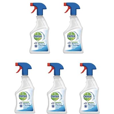 Dettol Antibacterial Surface Cleaner 500ml Spray Pack of 5 047643 x 5 Dettol Antibacterial Surface Cleaner 500ml Spray Pack of 5 047643 x 5
