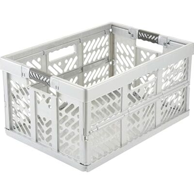 KEEEPER Light-Silver Collapsible Storage Bin - 45L KEEEPER Light-Silver Collapsible Storage Bin - 45L