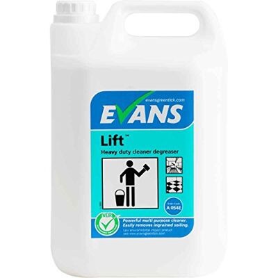 Evans Vanodine Evans A054EEV2 Lift Heavy Duty Unperfumed Cleaner Degreaser 5 Litre Pack of 2 Evans Vanodine Evans A054EEV2 Lift Heavy Duty Unperfumed Cleaner Degreaser 5 Litre Pack of 2