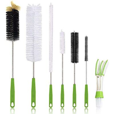 Haomaomao Long Bottle Brush, 17 in Bendable Cleaner Brushes for Cleaning Neck Beer Bottles, Wine, Baby Bottles, Water Bottles, Tumblers, Flask, Bird Feeder, Vase, Pipes and Brewing Supplies 7 Pack Haomaomao Long Bottle Brush, 17 in Bendable Cleaner Brushes for Cleaning Neck Beer Bottles, Wine, Baby Bottles, Water Bottles, Tumblers, Flask, Bird Feeder, Vase, Pipes and Brewing Supplies 7 Pack