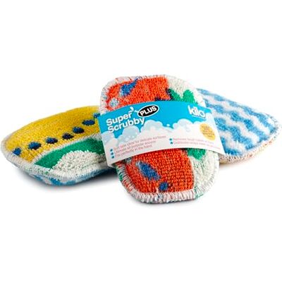 Kilo Non Scratch Washing Up Super Scrubby Sponge/Scouring Pad, Double Sided Eco Freindly Cotton Mini Cleaning Cloth Scourer (Set of 3) Kilo Non Scratch Washing Up Super Scrubby Sponge/Scouring Pad, Double Sided Eco Freindly Cotton Mini Cleaning Cloth Scourer (Set of 3)
