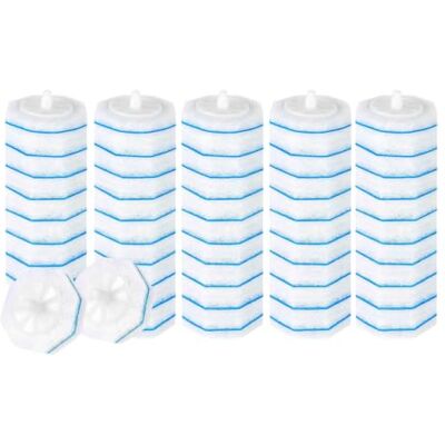 Yulondar 50 Pcs Toilet Brush Refills, Sponge Clean Replacement, Toilet Wand Refills Self-Cleaning Toilet Brush Head Replacement for Bathroom Deep Cleaning Limescale Removal, Easy Snap-On Design Yulondar 50 Pcs Toilet Brush Refills, Sponge Clean Replacement, Toilet Wand Refills Self-Cleaning Toilet Brush Head Replacement for Bathroom Deep Cleaning Limescale Removal, Easy Snap-On Design