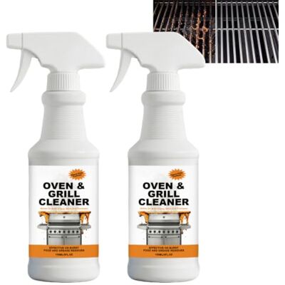 Plozvik Heavy Duty Oven and BBQ Degreaser Spray, Professional Grill Cleaner, Stubborn Tar Aged Grease Remover, Fast Acting for Stove, Air Fryer, Range Hood, Free Foaming Formula, without Scrubbing (2PCS) Plozvik Heavy Duty Oven and BBQ Degreaser Spray, Professional Grill Cleaner, Stubborn Tar Aged Grease Remover, Fast Acting for Stove, Air Fryer, Range Hood, Free Foaming Formula, without Scrubbing (2PCS)
