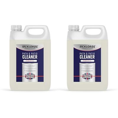 McKLords Commercial Path and Patio Cleaner Tackles Mould Stains, Dirt, Weather Related Buildup on Paths, Patios, Driveways, Decking, Stone, Walls, and More 10 Litre McKLords Commercial Path and Patio Cleaner Tackles Mould Stains, Dirt, Weather Related Buildup on Paths, Patios, Driveways, Decking, Stone, Walls, and More 10 Litre