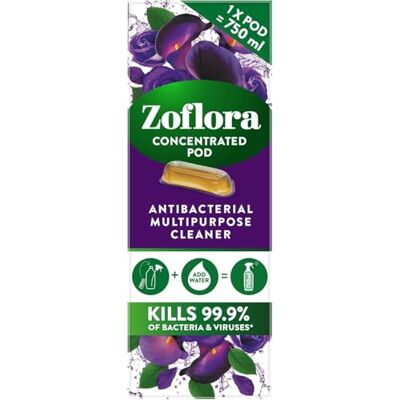 Zoflora Refill POD Midnight Blooms, 1 x 9ml, Long-Lasting Fragrance, Odour Eliminator & Antibacterial Multi-Surface Cleaner, Kills 99.9% of Bacteria Zoflora Refill POD Midnight Blooms, 1 x 9ml, Long-Lasting Fragrance, Odour Eliminator & Antibacterial Multi-Surface Cleaner, Kills 99.9% of Bacteria