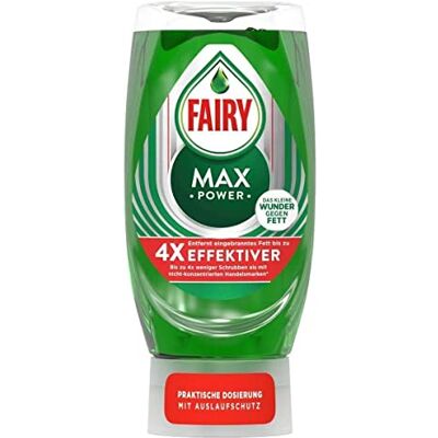 Fairy Max Power Hand Washing-Up Liquid 370 ml, Easy and Effortless Cleaning, Even with the Oily Pots and Pans Fairy Max Power Hand Washing-Up Liquid 370 ml, Easy and Effortless Cleaning, Even with the Oily Pots and Pans