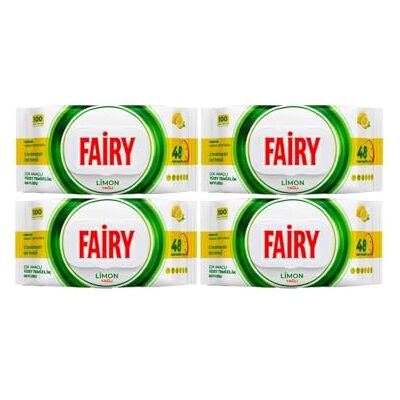 Fairy Multi Purpose Surface Cleaning Wet Wipes (4 x 100 Pack) (4 x Lemon) Fairy Multi Purpose Surface Cleaning Wet Wipes (4 x 100 Pack) (4 x Lemon)