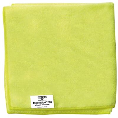 Unger ME40J MicroWipe Microfibre Cloth Pack of 10 Lint Free Microfibre Cleaning Cloths Kitchen, Bathroom, Car & Window Cleaning Products 40 x 40 cm, Yellow Unger ME40J MicroWipe Microfibre Cloth Pack of 10 Lint Free Microfibre Cleaning Cloths Kitchen, Bathroom, Car & Window Cleaning Products 40 x 40 cm, Yellow