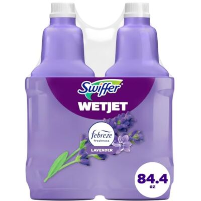 Swiffer WetJet Multi-purpose Floor Cleaner Solution Refill with Febreze Lavender Vanilla & Comfort Scent 1.25L by Swiffer WetJet Multi-purpose Floor Cleaner Solution Refill with Febreze Lavender Vanilla & Comfort Scent 1.25L by