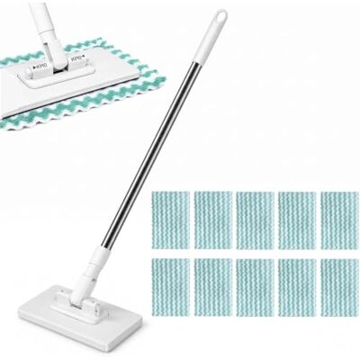 HAOXIZI Lazy Snap Grip Mop Clip On, Dust Cloth Changing Mini Mops Magic, Automatic Reusable Hands Free Push Pull Mop Cleaning Tools Floor Window Bathroom Kitchen HAOXIZI Lazy Snap Grip Mop Clip On, Dust Cloth Changing Mini Mops Magic, Automatic Reusable Hands Free Push Pull Mop Cleaning Tools Floor Window Bathroom Kitchen