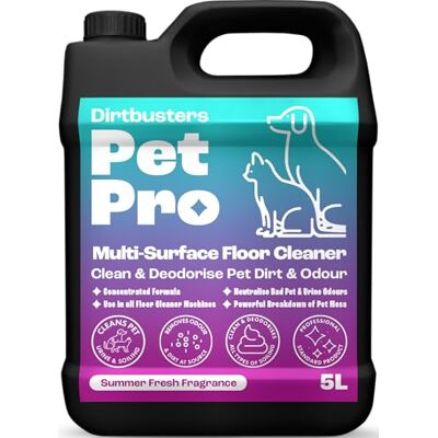 Dirtbusters Pet Pro Multi Surface Floor Cleaner Solution, 5L Dirtbusters Pet Pro Multi Surface Floor Cleaner Solution, 5L