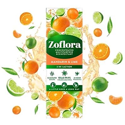 Zoflora - Disinfectant - 250ml - Mandarin & Lime - Disinfectant Zoflora - Disinfectant - 250ml - Mandarin & Lime - Disinfectant