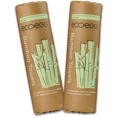 Ecoegg Bamboo Kitchen Towel Twin Pack 40 Sheets Reusable Ecoegg Bamboo Kitchen Towel Twin Pack 40 Sheets Reusable