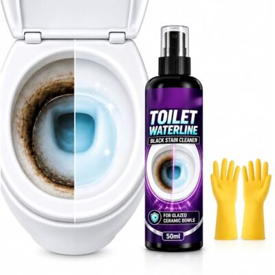 pluffy Waterline Cleaner Gloves Brush 50 Ml(1.69 Fl Oz) Toilet Bowl Cleaner Spray (1PCS) pluffy Waterline Cleaner Gloves Brush 50 Ml(1.69 Fl Oz) Toilet Bowl Cleaner Spray (1PCS)