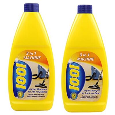 1001 2 x Carpet Shampoo 3 In 1 Machine 500ml 1001 2 x Carpet Shampoo 3 In 1 Machine 500ml