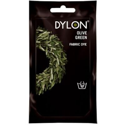Dylon 50g Hand Fabric Dye Olive Green Dylon 50g Hand Fabric Dye Olive Green