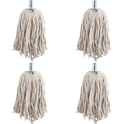 ASelected Cotton Mop heads Replacement Pack of 4,Super Absorbent,Metal Socket Mop Head,Wet or Dry Floor Cleaning Mop Heads,Thick Absorbent Yarn,Heavy Duty Mop Heads for All-Around Floor Cleaning ASelected Cotton Mop heads Replacement Pack of 4,Super Absorbent,Metal Socket Mop Head,Wet or Dry Floor Cleaning Mop Heads,Thick Absorbent Yarn,Heavy Duty Mop Heads for All-Around Floor Cleaning