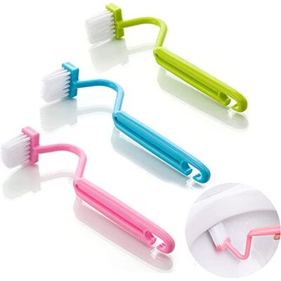 EQLEF Curved Plastic Toilet Brush Cleaning Toilet Corner Rim (3 Pcs) Curved Head, Deep Clean Rim Dead Corners, Compact Multi-Pack, Easy Reach Hard-to-Clean Spots EQLEF Curved Plastic Toilet Brush Cleaning Toilet Corner Rim (3 Pcs) Curved Head, Deep Clean Rim Dead Corners, Compact Multi-Pack, Easy Reach Hard-to-Clean Spots
