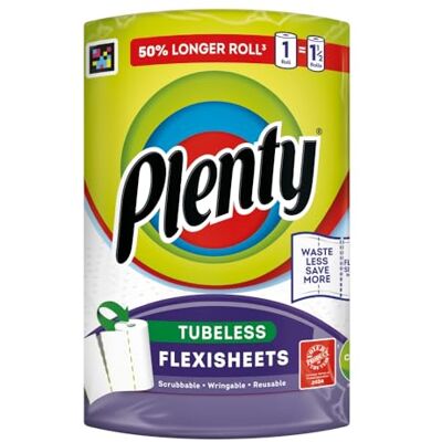 PLENTY Flexi-Sized Sheets Longer Lasting Kitchen Towel 1 roll PLENTY Flexi-Sized Sheets Longer Lasting Kitchen Towel 1 roll