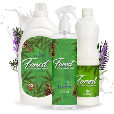 LaLucca Forest Home Cleaning Bundle Detergent, Room Spray & Floor Cleaner Spanish Cleaning Products LaLucca Forest Home Cleaning Bundle Detergent, Room Spray & Floor Cleaner Spanish Cleaning Products