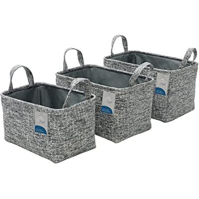 JVL Urban Set of 3 Rectangle Paper Storage Baskets - Storage JVL Urban Set of 3 Rectangle Paper Storage Baskets - Storage