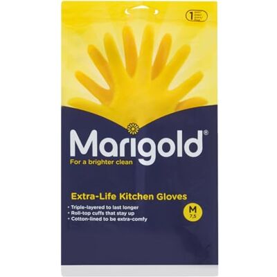 Marigold Extra-Life Kitchen Gloves Medium, 1pcs Marigold Extra-Life Kitchen Gloves Medium, 1pcs