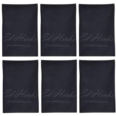 Ed Hicks 6 Extra Large Premium Microfibre TV Screen Cleaning Cloths—30cm x 30cm—for Cleaner TV Screens, iPads, Tablets, Laptops ⭆ Washable ⭆ Soft, Non-Scratch ⭆ Anti Static ⭆ Chemical Free ⭆ 6 Pack Ed Hicks 6 Extra Large Premium Microfibre TV Screen Cleaning Cloths—30cm x 30cm—for Cleaner TV Screens, iPads, Tablets, Laptops ⭆ Washable ⭆ Soft, Non-Scratch ⭆ Anti Static ⭆ Chemical Free ⭆ 6 Pack