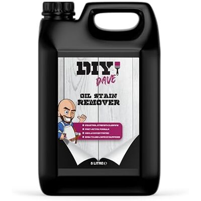 DIY Dave Oil Stain Remover Heavy-Duty Degreaser for Driveways, Concrete, Tarmac, and Garage Floors Oil, Grease, and Petrol Stains Extra Strength 5L DIY Dave Oil Stain Remover Heavy-Duty Degreaser for Driveways, Concrete, Tarmac, and Garage Floors Oil, Grease, and Petrol Stains Extra Strength 5L