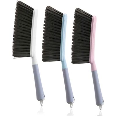 ZYQUES 3 PCS Soft Bristle Hand Brush, Soft Cleaning Brushes Portable Hand Brushes With Handles for Household Cleaning and Dusting Brickwork Office Use ZYQUES 3 PCS Soft Bristle Hand Brush, Soft Cleaning Brushes Portable Hand Brushes With Handles for Household Cleaning and Dusting Brickwork Office Use
