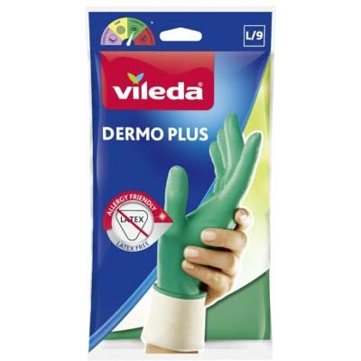Vileda Vivid Raw 666 Dermo Plus Gloves 13 x 8 x 8 cm Size L Vileda Vivid Raw 666 Dermo Plus Gloves 13 x 8 x 8 cm Size L