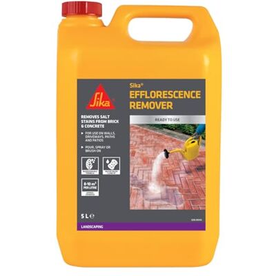 Sika Efflorescence Remover Remove Salt Stains from Bricks and Concrete 5 Litre Sika Efflorescence Remover Remove Salt Stains from Bricks and Concrete 5 Litre
