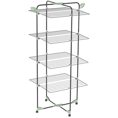 Colombo Alpina Clotheshorse, Painted Steel, Plastic, Black Colombo Alpina Clotheshorse, Painted Steel, Plastic, Black