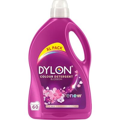Dylon Blossom Colour Detergent (60 Wash Loads), Liquid Laundry Detergent for all Coloured Clothes, renewing in every wash with optimal results in 10 washes Dylon Blossom Colour Detergent (60 Wash Loads), Liquid Laundry Detergent for all Coloured Clothes, renewing in every wash with optimal results in 10 washes