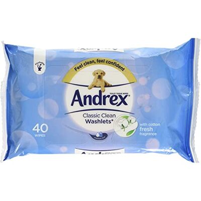 Andrex Washlets Classic CLN 40 Andrex Washlets Classic CLN 40