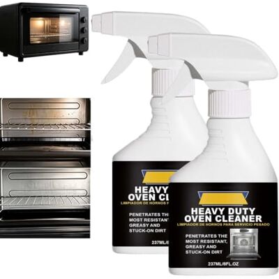 WSELiYi Heavy Duty Oven Cleaner Spray, Oven & Grill Cleaner Spray, All Purpose Cleaner, Stove Top Cleaner, Foam Cleaner Spray, Multi Surface Kitchen Cleaner Spray for Stain & Grease Remover, 237ML (2PC) WSELiYi Heavy Duty Oven Cleaner Spray, Oven & Grill Cleaner Spray, All Purpose Cleaner, Stove Top Cleaner, Foam Cleaner Spray, Multi Surface Kitchen Cleaner Spray for Stain & Grease Remover, 237ML (2PC)