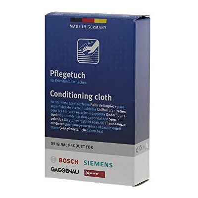 Bosch Siemens Conditioning Cloth for Stainless Steel, Set of 5, White Bosch Siemens Conditioning Cloth for Stainless Steel, Set of 5, White