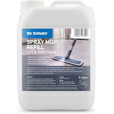 Dr. Schutz Spray Mop Refill for LVT & Hard Floors – Streak-Free Floor Cleaner – Fast Drying, Ready to Use – 1L & 5L (5 Litre) (5 Litre) Dr. Schutz Spray Mop Refill for LVT & Hard Floors – Streak-Free Floor Cleaner – Fast Drying, Ready to Use – 1L & 5L (5 Litre) (5 Litre)