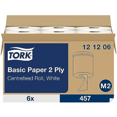 Tork White Tissue Rolls - Kitchen, Lab, Optics - 1500 Sheets Tork White Tissue Rolls - Kitchen, Lab, Optics - 1500 Sheets