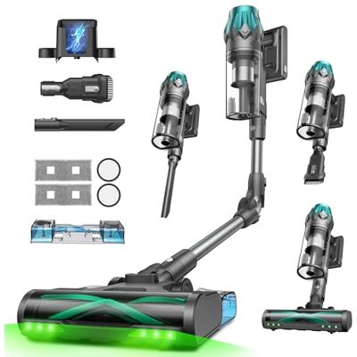 Vexilar V15Max Cordless Vacuum Cleaner with Mop, 65KPA/600W/60Mins, Flexible Foldable Tube, Green LED, 1.5L Dustbin, Self-Standing, Wall Mount Charging, Anti-Tangle Stick Vacuum for Carpet Pet Hair Vexilar V15Max Cordless Vacuum Cleaner with Mop, 65KPA/600W/60Mins, Flexible Foldable Tube, Green LED, 1.5L Dustbin, Self-Standing, Wall Mount Charging, Anti-Tangle Stick Vacuum for Carpet Pet Hair