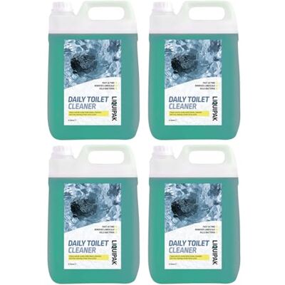 Liquipak Daily Toilet Cleaner Descaler 20L – citrus-scented liquid removes limescale, cleans toilet bowls, rims & channels, powerful fast-acting hygiene formula. Liquipak Daily Toilet Cleaner Descaler 20L – citrus-scented liquid removes limescale, cleans toilet bowls, rims & channels, powerful fast-acting hygiene formula.