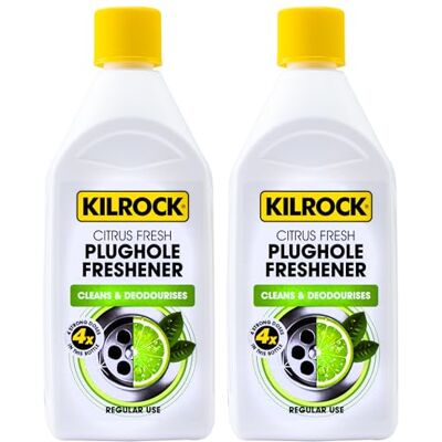 Kilrock Citrus Fresh Plughole Freshener 500ml 2 Pack Cleans & Deodourises For Regular Use Stops Smelly Plugholes, Sinks, Drains Fast Acting Kilrock Citrus Fresh Plughole Freshener 500ml 2 Pack Cleans & Deodourises For Regular Use Stops Smelly Plugholes, Sinks, Drains Fast Acting