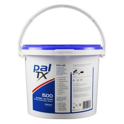 pal TX Rapid Action Surface Wipes Bucket of 1500 Wipes pal TX Rapid Action Surface Wipes Bucket of 1500 Wipes