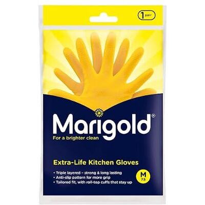 London Grocery Marigold™ Kitchen Extra Life™ Gloves 7.5 Medium Size Case of 6 London Grocery Marigold™ Kitchen Extra Life™ Gloves 7.5 Medium Size Case of 6