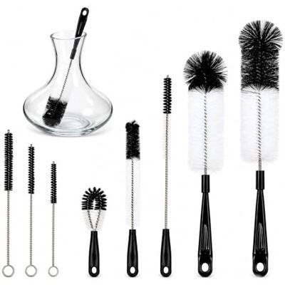 Muzattwi 8 Pcs Cleaning Bottle Brush Set, Long Handle Multi-Functional Straw Brush Various Sizes, Bottle Cleaner Brushes, Long Narrow Neck Bottles Cleaning Straw, Milk Bottle Sports Bottle Sinks Teapot Spout Muzattwi 8 Pcs Cleaning Bottle Brush Set, Long Handle Multi-Functional Straw Brush Various Sizes, Bottle Cleaner Brushes, Long Narrow Neck Bottles Cleaning Straw, Milk Bottle Sports Bottle Sinks Teapot Spout